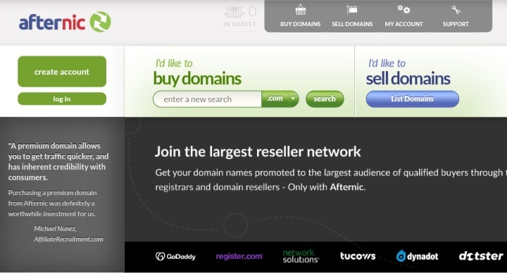 how to sell a sell a domain name with afternic godaddy