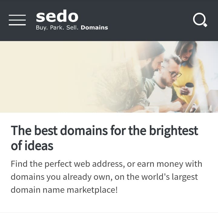 how to sella domain name on sedo