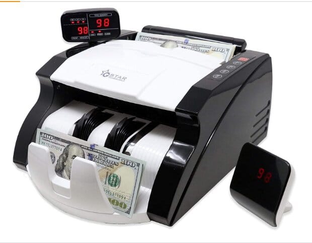 GStar Money Counter with UVMGIR Counterfeit Bill Detection Plus External Display