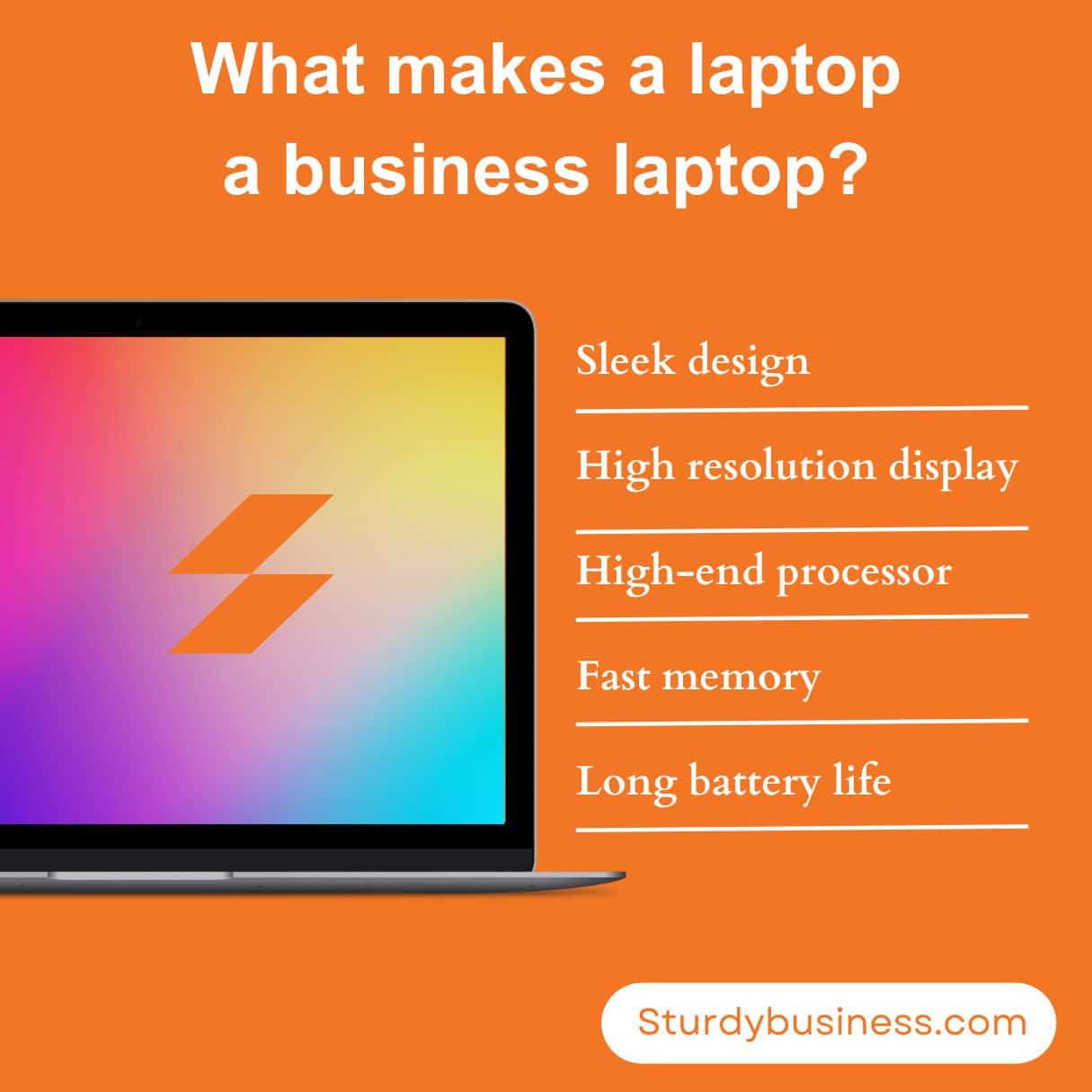 What makes a laptop a business laptop?