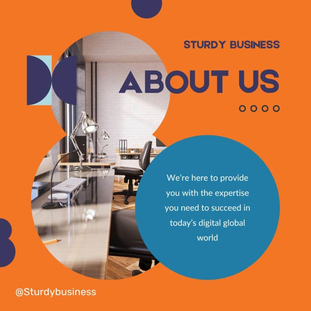 about us page of Sturdy Business