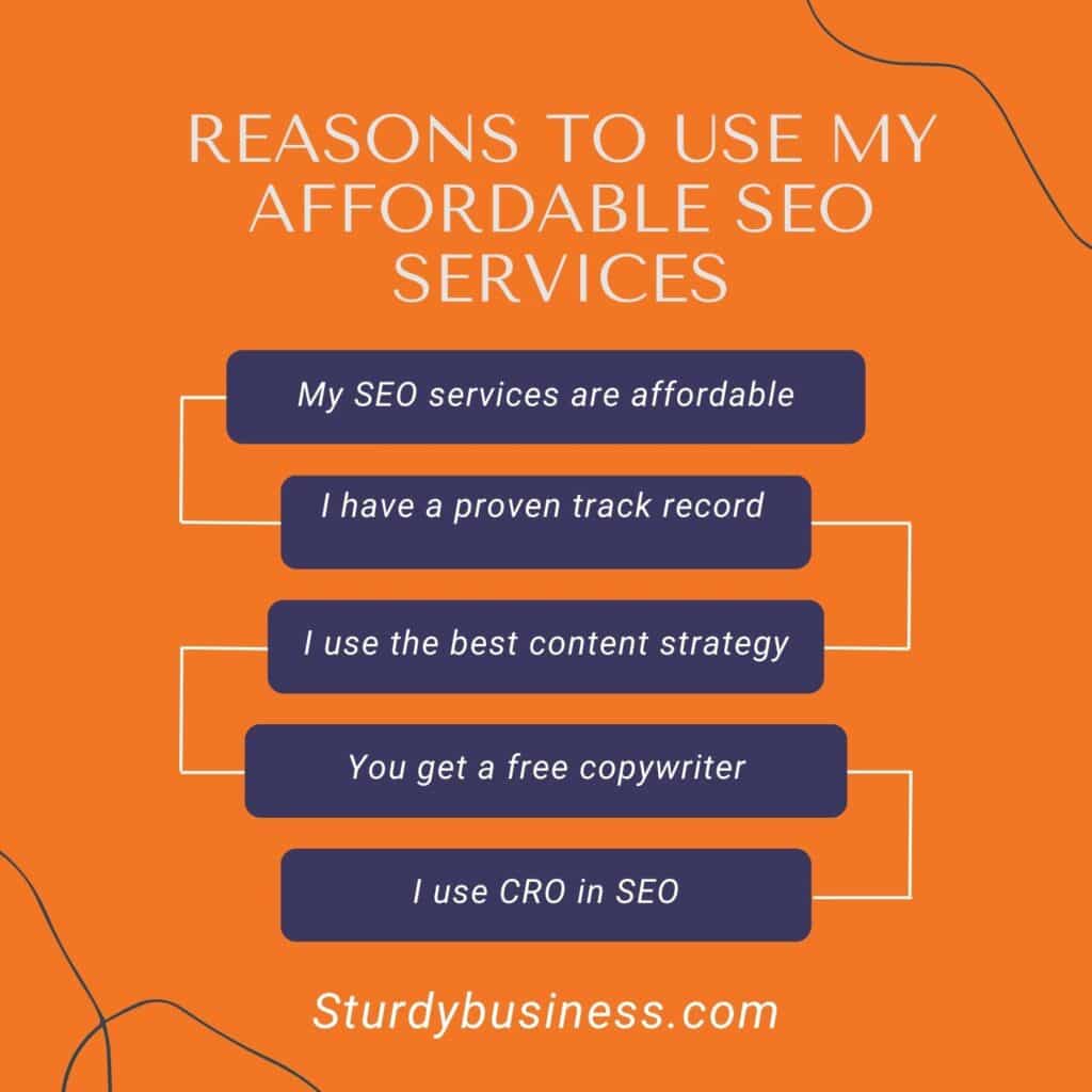 reasons to use my affordable seo services for small businesses