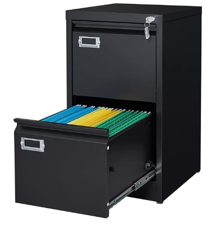 ZAOUS Metal 2-Drawer file cabinet