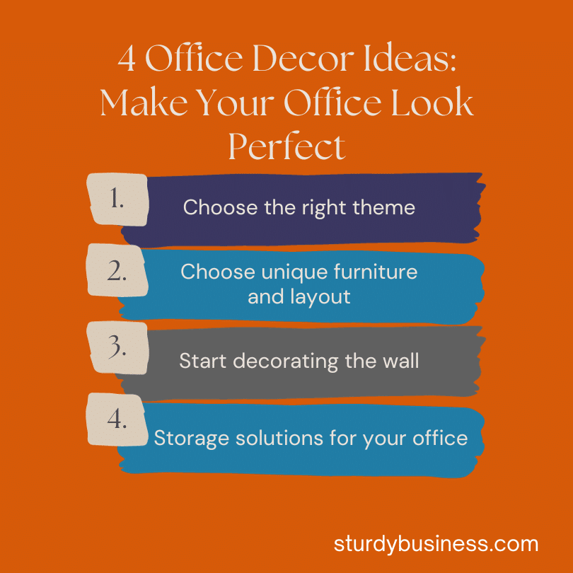 4 Office Decor Ideas