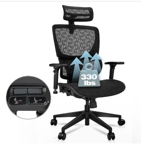 Actfull Ergonomic Office Chair Mesh Computer Desk Chair