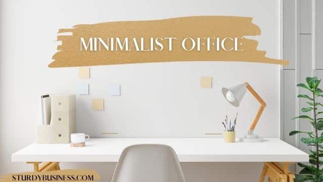 minimalist office decor example