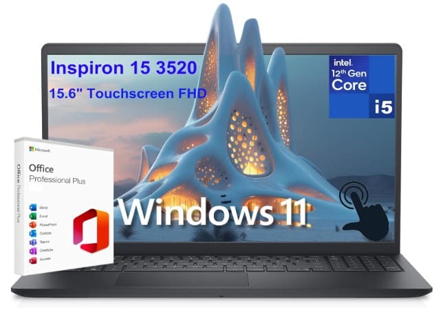 Dell Inspiron 15 3520 3000 Touchscreen Business Laptop