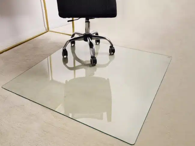 The best GLSLAND Office Chair Mat. Glass Computer desk mats hard protect floor